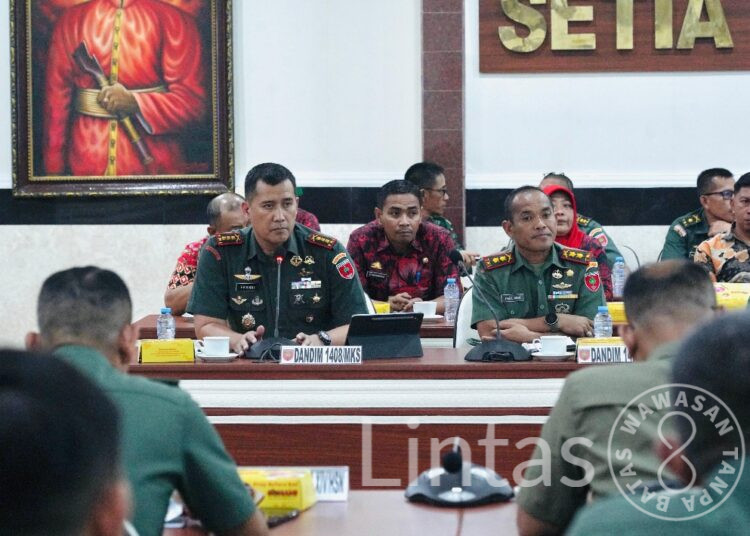 Pastikan Kesiapan Event, Kasdam XIV/Hsn Pimpin Rakor Kesiapan Three Days Off Road dan One Day Trail HUT ke-80 TNI