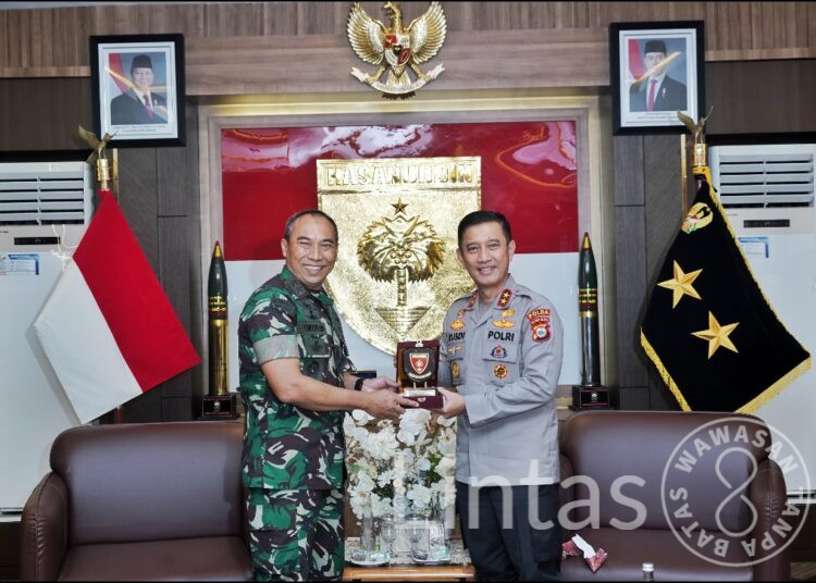 Pererat Silaturahmi dan Sinergi, Pangdam Hasanuddin Terima Kunjungan Kapolda Sulsel di Makodam