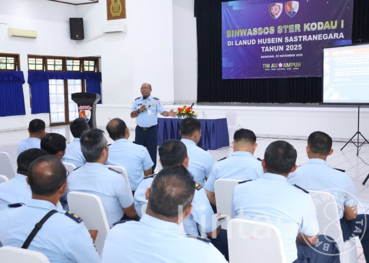 Dukung Pengembangan dan Pembinaan Potdirga, Lanud Husein Sastranegara Ikuti Sosialisasi Binwassos Ster Kodau I