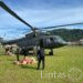 Helikopter TNI AD Kirim Logistik ke Wilayah Taput dan Tapteng