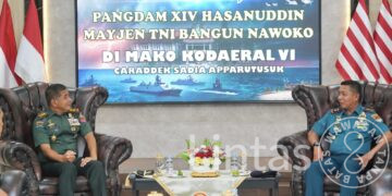 Perkuat Soliditas TNI, Pangdam XIV/Hasanuddin Kunjungi Kodaeral VI Makassar