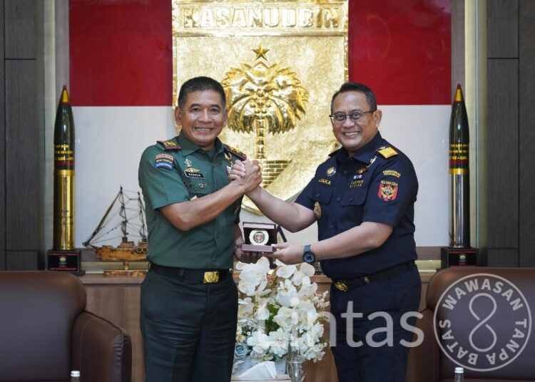 Pangdam XIV/Hasanuddin Terima Kunjungan Silaturahmi Kakanwil Bea Cukai Sulbagsel di Makodam