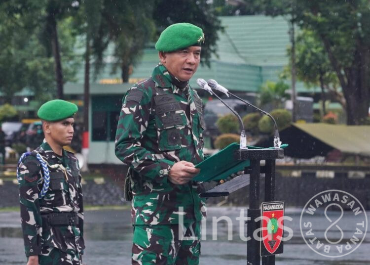 Guyuran Hujan Tak Menggoyahkan Tekad Prajurit di Hari Juang Infanteri ke-77