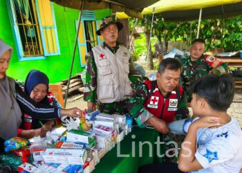 Jamin Akses Kesehatan Warga Terdampak Bencana, Satgas Gulbencal Kesdam I/BB Buka Pos Bankes di Pandan
