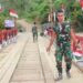 Akses Warga Pulih, TNI AD Tuntaskan Jembatan Bailey di Aek Nabara
