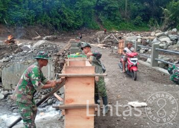 TNI AD Percepat Pembangunan Jembatan Aramco, Pulihkan Akses Warga Padangsidimpuan