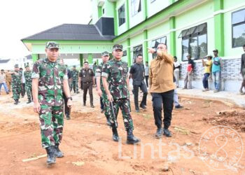 Komitmen Perkuat Pertahanan Wilayah, Pangdam XIV/Hasanuddin Tinjau Pembangunan Kodim Luwu Timur