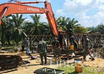 Jembatan Bailey Besilam-Banjaran Raya Rampung, Akses Warga Langkat Kembali Tersambung