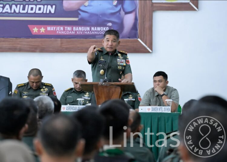 Di Hadapan Insinyur Perang, Pangdam XIV/Hasanuddin Kobarkan Semangat Juang dan Pengabdian