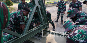 Kodam I/BB Terima Kedatangan 3 Set Jembatan Modular di Pelabuhan Belawan