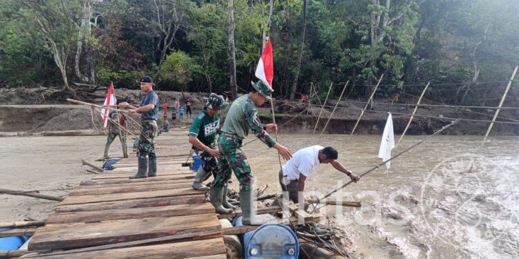 “Rusak Pasca Banjir, Kasad Bantu Operasional kembali sejumlah Fasilitas Pendidikan di Aceh “