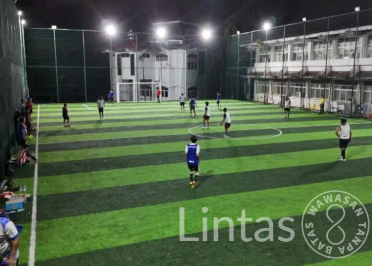 Jelang Ramadan, Denintel Kodam XIV/Hasanuddin dan Tim Media Makassar Bentrok Sengit! Laga Minisoccer Dramatis Berakhir 7-7 Penuh Sportivitas