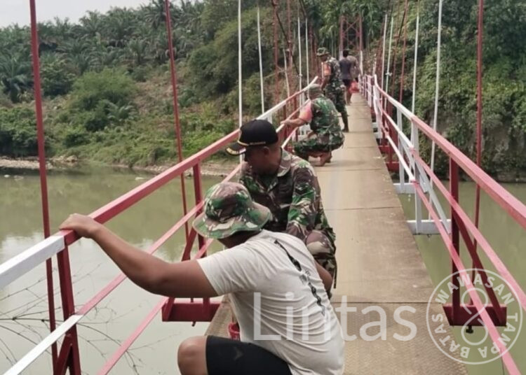 Rehab Jembatan Gantung Perintis Desa Empus Rampung, Akses Warga Kembali Lancar