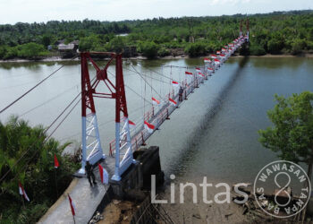 Rehab Jembatan Gantung Perintis Garuda Rampung, Akses Warga Desa Dogang Kembali Lancar