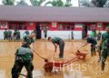 Banjir Susulan Surut, Satgas Gulbencal Bersihkan Ulang SDN 152983 Hutanabolon I