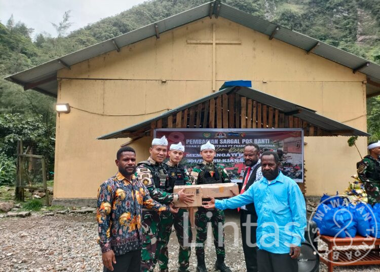 Satgas Yonif 301/PKS Gelar Bakti Sosial di Pedalaman Papua Tengah