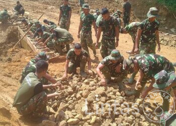 Akses Warga Pulih, Satgas Gulbencal Tuntaskan Perbaikan Jembatan Titik VI Hutanabolon