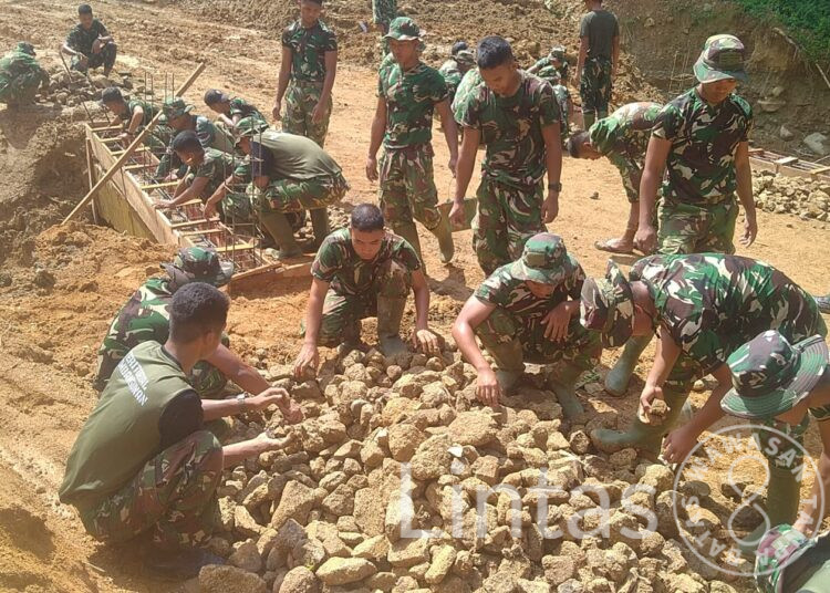 Akses Warga Pulih, Satgas Gulbencal Tuntaskan Perbaikan Jembatan Titik VI Hutanabolon