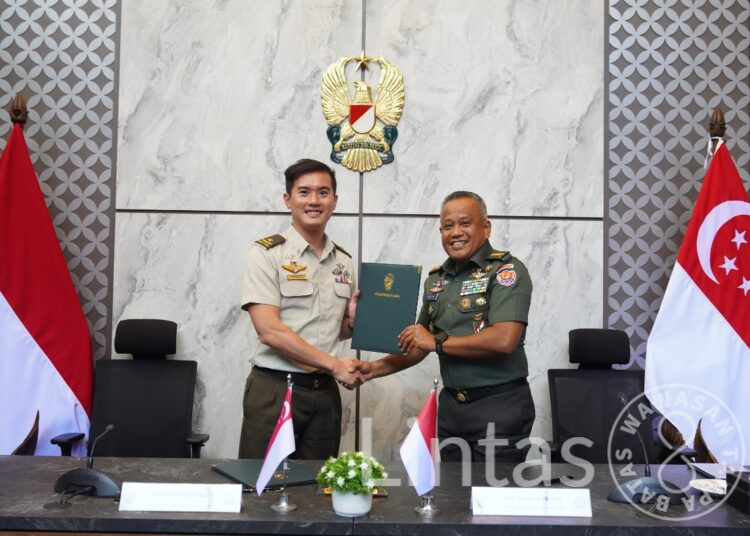 Dukung Stabilitas Kawasan, Wakasad Terima Kunjungan Chief of Staff-General Staff AD Singapura