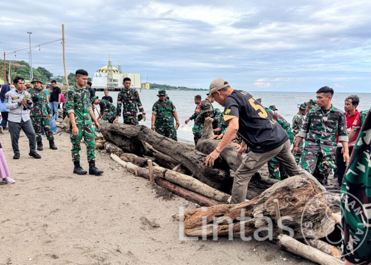 Sinergi TNI–Polri dan Pemkot Parepare Gempur Sampah di Pesisir, Jum’at Bersih Wujudkan Indonesia ASRI