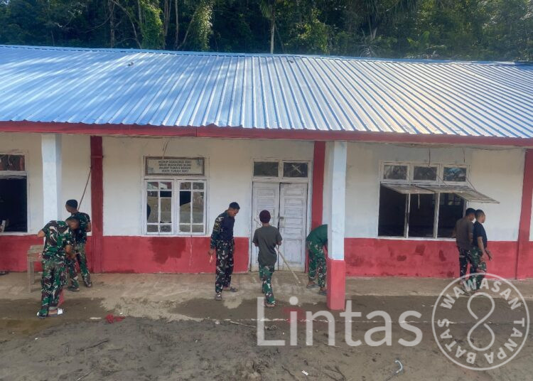 TNI Percepat Rehabilitasi SMPN 26 Takengon, Progres Capai 45 Persen