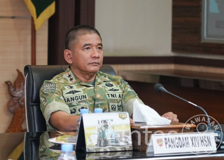 Dukung Ekonomi Kerakyatan, Pangdam XIV/Hsn Ikuti Evaluasi Lanjutan Pembangunan KDKMP