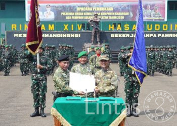Perkuat Pertahanan Negara, Kodam XIV/Hasanuddin Gelar Latsarmil Komcad ASN Pertama di Indonesia