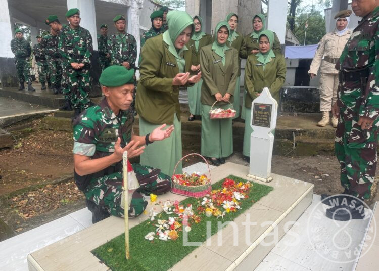 Sambut HUT Emas ke-50 Infolahta TNI AD, Infolahtadam XIV/Hasanuddin Gelar Ziarah dan Anjangsana
