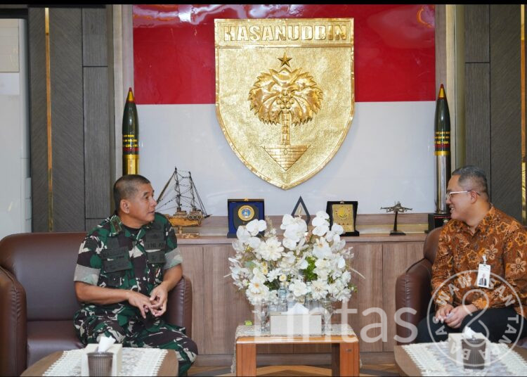Hangat dan Penuh Keakraban, Pangdam XIV/Hsn Terima Kunjungan dari Bank Syariah Indonesia Wilayah Indonesia Timur