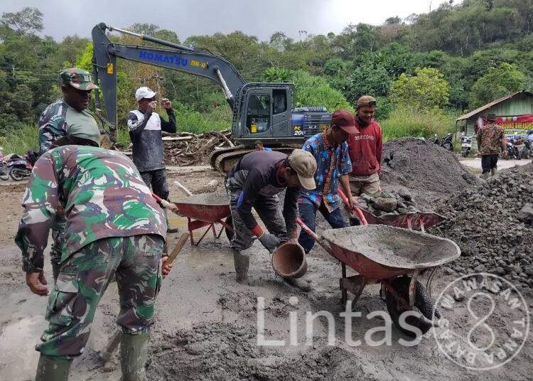 Dikebut Bersama, Jembatan Armco di Bener Meriah Masuki Tahap Pengecoran Lantai