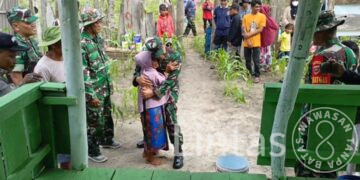 Tangis Bahagia Warga Pulau Gusung Sambut Kedatangan Pangdam XIV/Hsn Tinjau RTLH