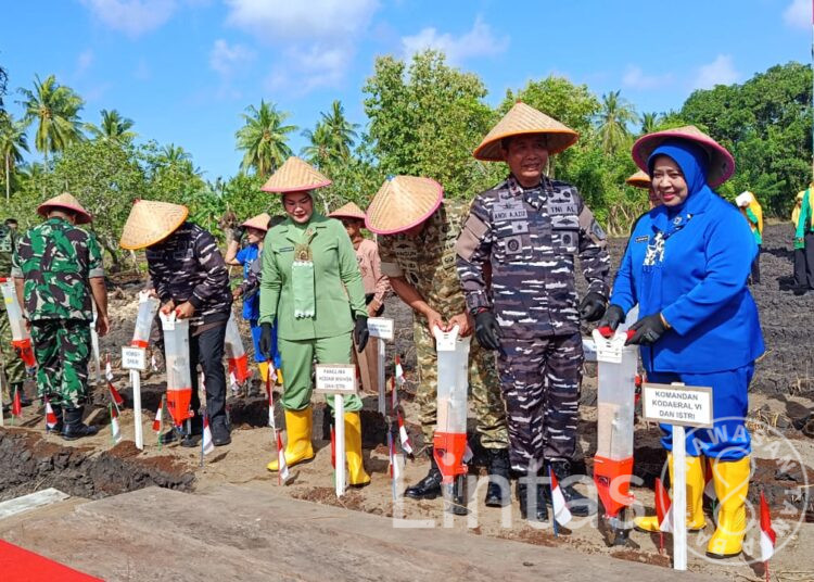 Dukung Ketahanan Pangan Nasional, Pangdam XIV/Hsn Turun Langsung Tanam Kedelai di Selayar