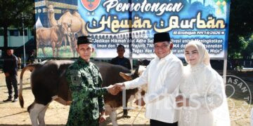 Berkah Idul Adha Mengalir, Pangdam XIV/Hasanuddin Salurkan Puluhan Hewan Kurban Untuk Masyarakat