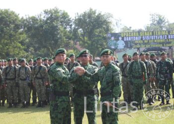 Sertijab Komandan Yonif 515/UTY Kostrad Berlangsung Penuh Rasa Syukur