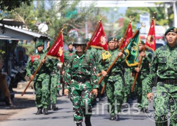 Yonif 515 UTY/9/2 Kostrad Gelar Tradisi Penyambutan Macan Kumbang 47