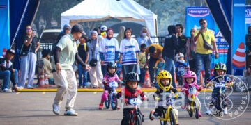 Kurangi Ketergantungan Gadget melalui Olahraga, Lanud Halim Perdanakusuma Fasilitasi Ratusan Atlet di “Brave Little Riders Pushbike Race