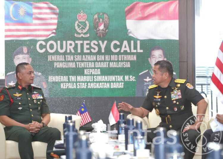 Perkuat Kemitraan Strategis, Kasad Terima Kunjungan Panglima Tentera Darat Malaysia