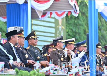 Bersama Menjaga Negeri, Pangdam XIV/Hasanuddin Hadiri Upacara HUT Bhayangkara ke-80 di Polda Sulsel