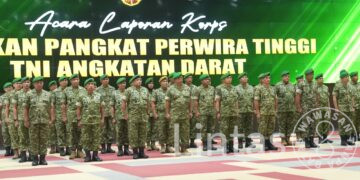 Pimpin Laporan Korps 45 Pati TNI AD, Kasad Tekankan Amanah Kepemimpinan