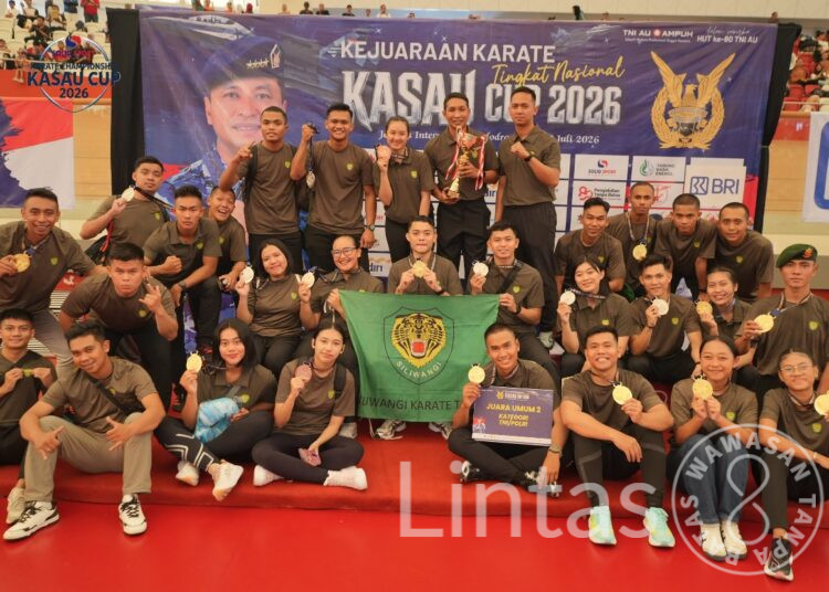 Tim Karate Kodam III/Slw Raih Juara Umum II Kejurnas Karate Piala Kasau Cup 2026