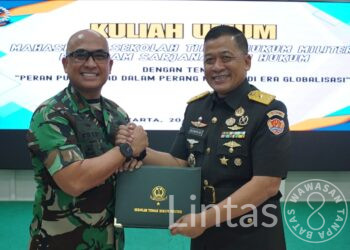Komandan Pussiberad Berikan Kuliah Umum di STHM, Bahas Peran Strategis Sarjana Hukum di Era Perang Kognitif dan Ancaman Digital