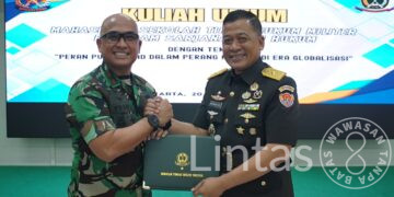 Komandan Pussiberad Berikan Kuliah Umum di STHM, Bahas Peran Strategis Sarjana Hukum di Era Perang Kognitif dan Ancaman Digital