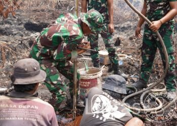 Perkuat Mitigasi Karhutla di Kalteng, Kodam XXII/Tambun Bungai Turunkan Personel Gabungan Buat Sumur Bor di 5 Titik Kritis