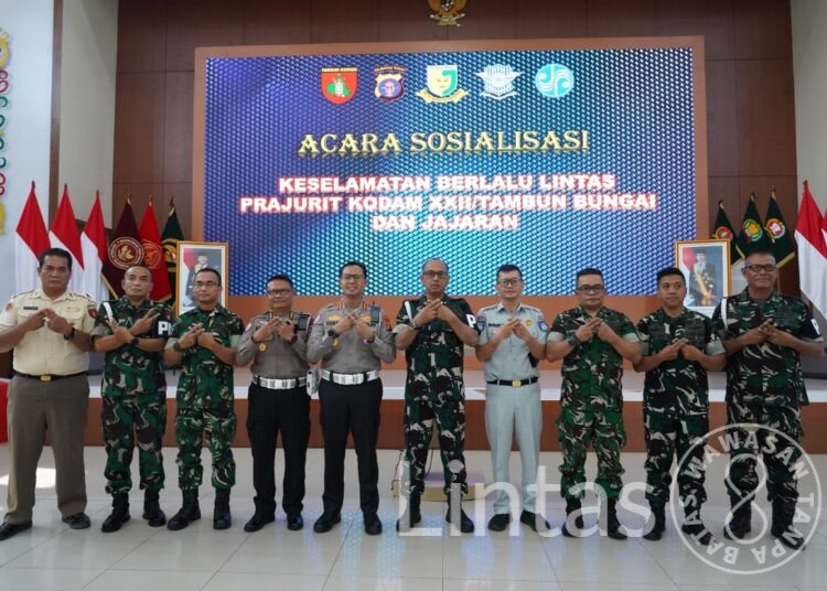Kodam XXII/Tambun Bungai Gelar Sosialisasi Keselamatan Berlalu Lintas bagi Prajurit dan Jajaran