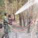 Pangdam XXII/Tambun Bungai Tinjau Langsung Karhutla di Sei Gohong