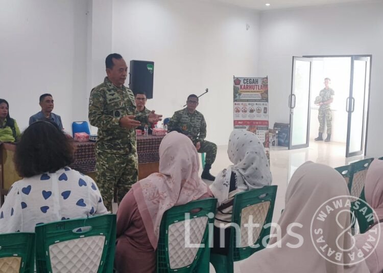 Hari keempat, Pasis Dikreg Sesko TNI LVI berikan Penyuluhan Karhutla di Kec. Selat, Kab. Pulang Pisau
