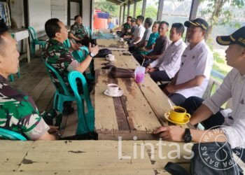 Ngopi Satgas TNI, Sinkronisasi Mitigasi Karhutla di Kayan Hilir