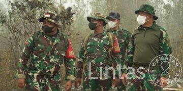 Pangdam XXII/Tambun Bungai Tinjau Langsung Karhutla di TWA Galeget Tiawu