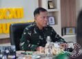 PANGDAM XXII/TB IKUTI VIDEO CONFERENCE EVALUASI KASAD