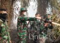 KAPENDAM XXII/TB TINJAU KARHUTLA DI KM 21 PALANGKA RAYA, KALIMANTAN TENGAH